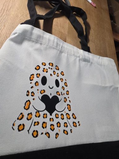 Stofftasche Personalisierte Stofftasche mit Leoparden-Motiv